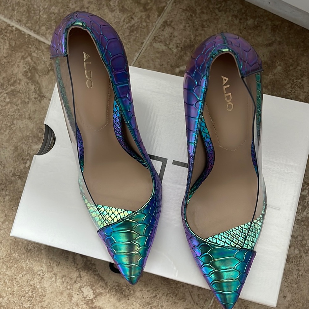 NIB- Aldo Mermaid Stilettos-size 8